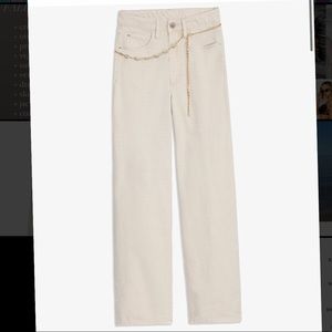 NWT!WeWoreWhat Unbleached High Rise Dad Jean